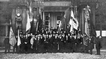 Studentenbeweging in Brussel