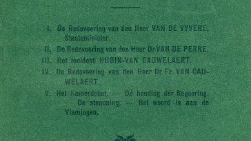 Interpellatie van de drie Van's