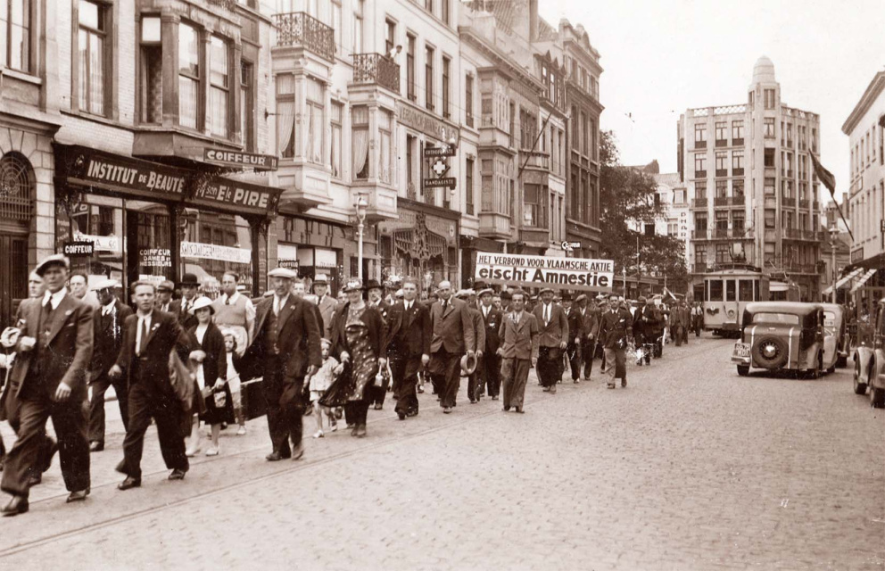 Amnestiebetoging in Brussel, 23 mei 1937. (ADVN, VPR797)