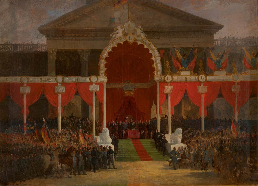 Ferdinand De Braekeleer, De inhuldigingsplechtigheid van koning Leopold I op 21 juli 1831, 1931. (Koninklijke Musea voor Schone Kunsten van België)