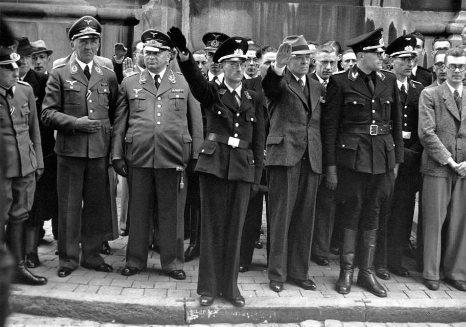 Ernest Borrey, VNV-oorlogsburgemeester van Vilvoorde, 21 juni 1942. (CegeSoma/Rijksarchief, 30427)