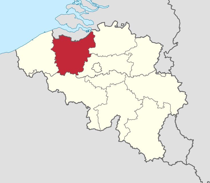 Provincie Oost-Vlaanderen. (Wikimedia)