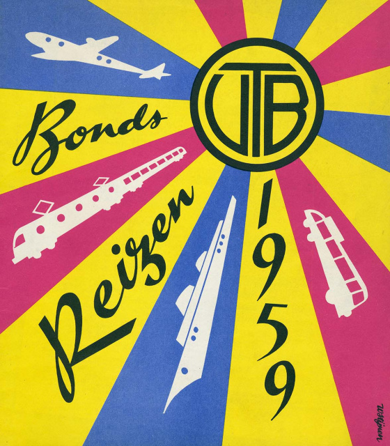 Promotie voor VTB-bondsreizen, 1959. (ADVN)