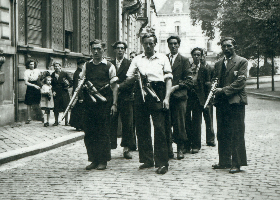 Verzetsgroep in Gent, september 1944. (ADVN, VFA7211)