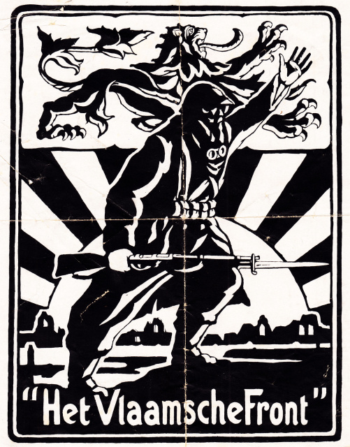 Affiche van Het Vlaamsche Front, s.d. (Collectie Stad Antwerpen, Letterenhuis)