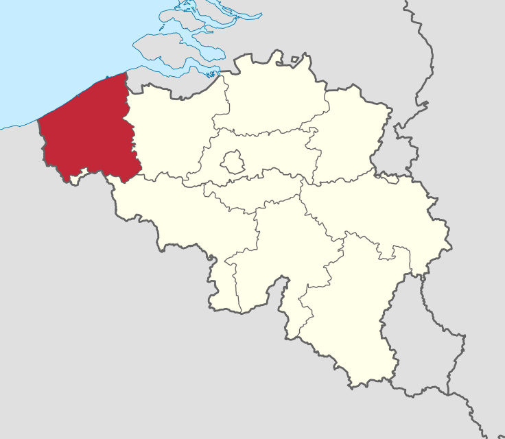 Provincie West-Vlaanderen. (Wikimedia)