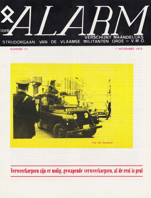 Omslag van Alarm, jg. 1, 1973, nr. 13. (ADVN, VY191)