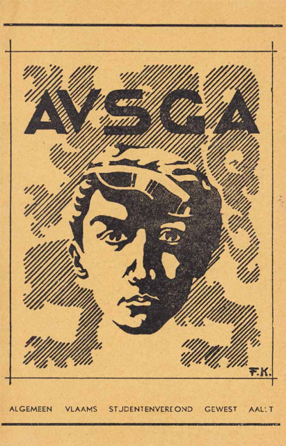 Omslag van een AVS-lidboekje afdeling Aalst, 1932. (ADVN, DA693/6)