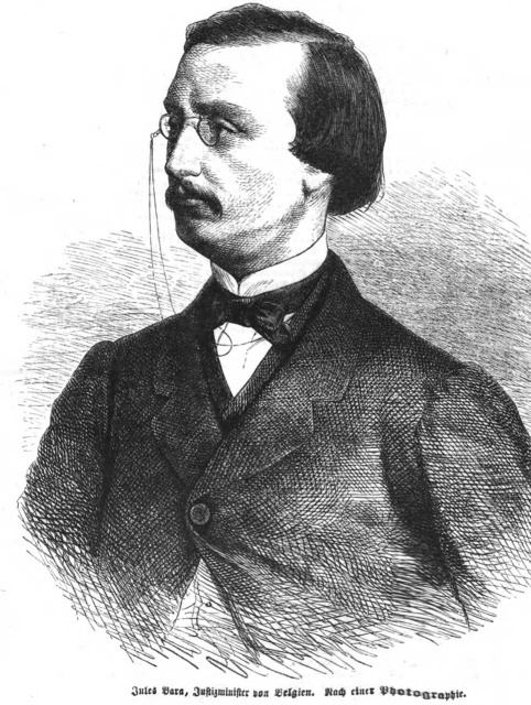 Jules Bara, 1865. Uit: Illustrierte Zeitung, Bd. 45 (1865).
