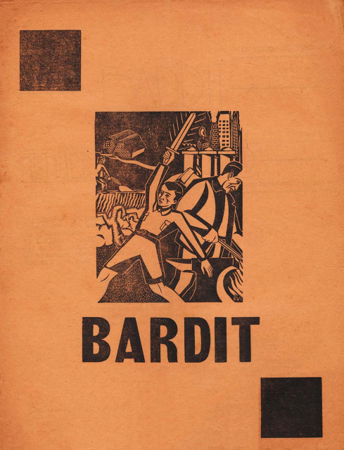 Omslag van Bardit, jg. 1, 1938. (ADVN, VY2219)