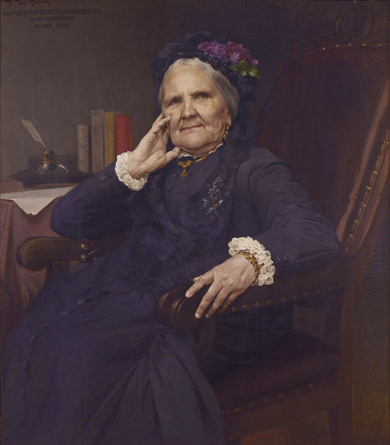 Portret van Johanna Berchmans door Jules van Biesbroeck (sr.), s.d. (Collectie Stad Antwerpen, Letterenhuis, tglhpa380)