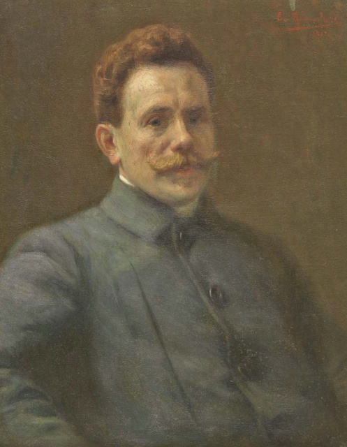 Arthur Bossier, s.d. Schilderij door Emile Rommelaere. (Musea Brugge)