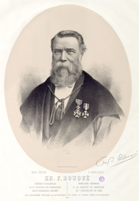 Edouard François Bouqué als hoogleraar aan de Faculteit Geneeskunde te Gent, s.d. (Universiteitsbibliotheek Gent)