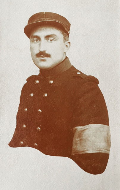 Marcel Breyne als Belgisch soldaat tijdens de Eerste Wereldoorlog, 1914-1918. (Privécollectie)