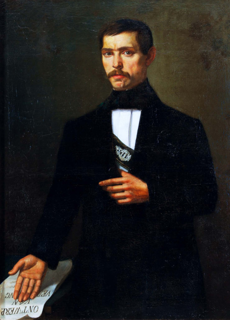 Geschilderd portret van Jan de Ridder, s.d. (Amsab-ISG, sch000274)