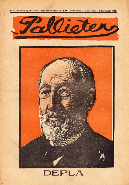 Alfons Depla op de omslag van Pallieter, 9 september 1923. (ADVN, VY400)