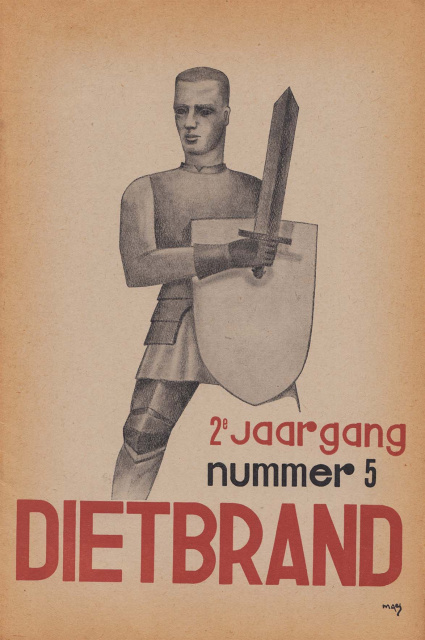 Omslag van het tijdschrift Dietbrand, jg. 2, 1934, nr. 5. (ADVN, VY449)