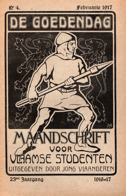 Omslag van De Goedendag, jg. 23, 1917, nr. 4. (ADVN, VY539)
