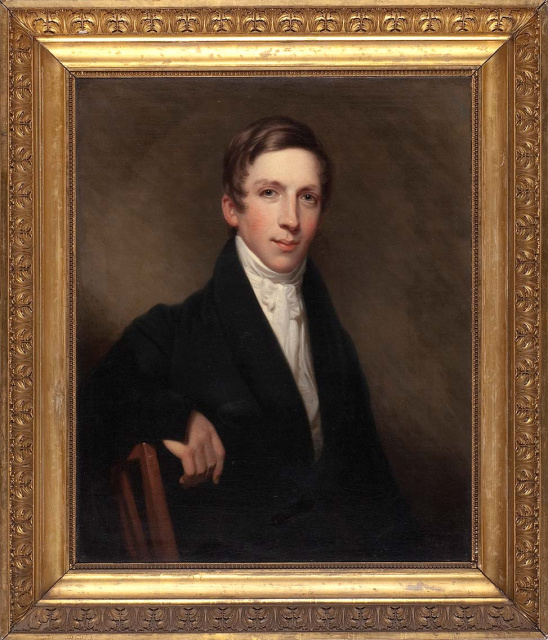 Portret van Guillaume Groen van Prinsterer, geschilderd door Charles Howard Hodges, 1823. (Cultural Heritage Agency of the Netherlands Art Collection)