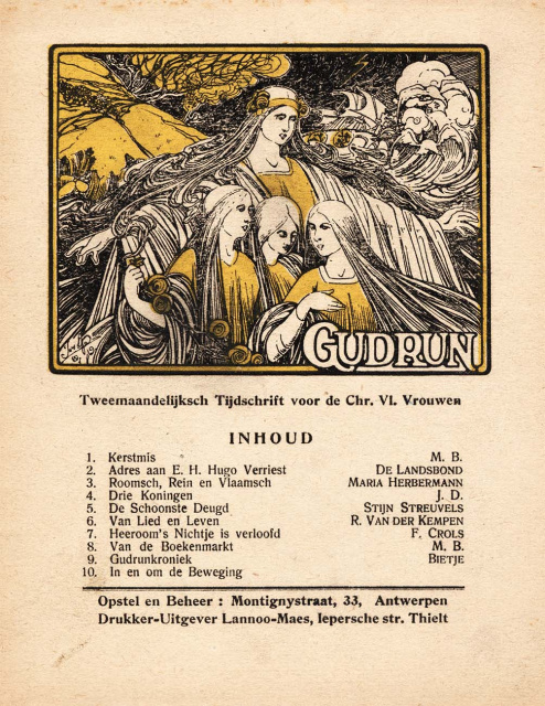 Omslag van Gudrun, jg. 2, 1920 nr. 3. (ADVN, VY50)