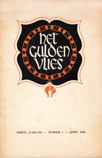 Omslag van Het Gulden Vlies, jg. 1, 1948, nr. 1. (ADVN, VY271)