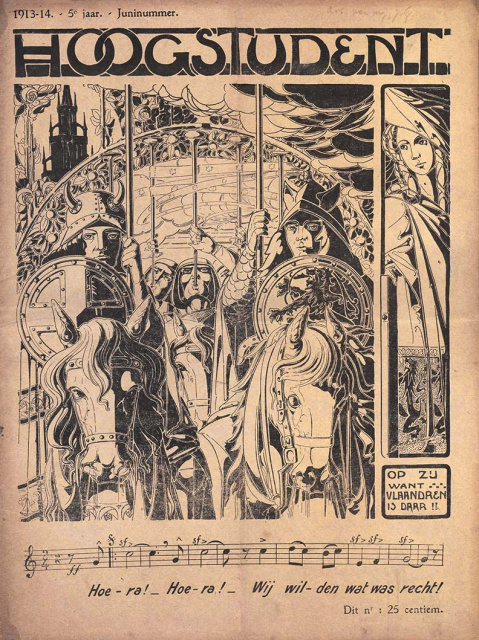 Omslag van Hoogstudent, jg. 5, 1914, nr. 9. (KADOC)