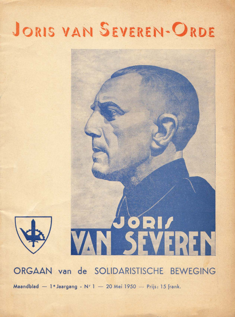 Gelijknamig maandblad (20 mei 1950) van de Joris van Severen-Orde. (ADVN, VY389)