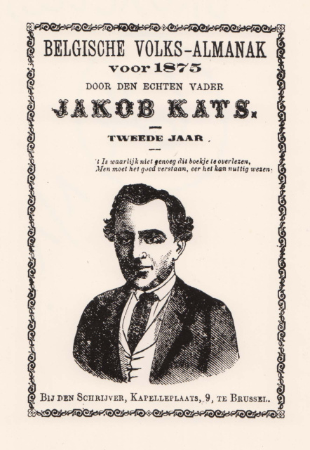 Jacob Kats, Belgische Volks-Almanak voor 1875, 1875.