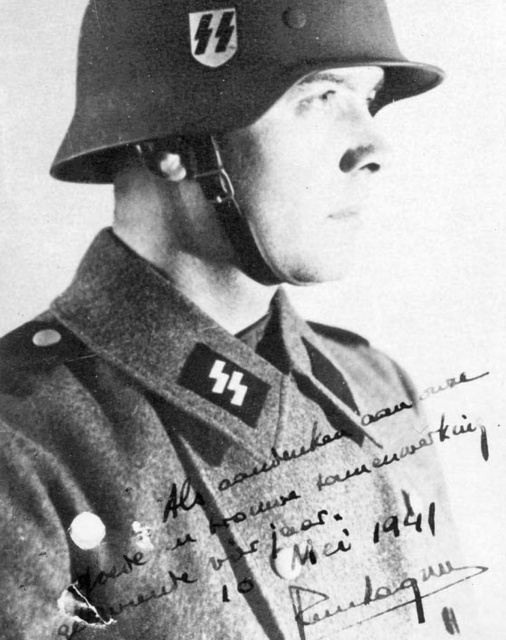 René Lagrou in het uniform van de Waffen-SS, 1941. (CegeSoma, 163841)