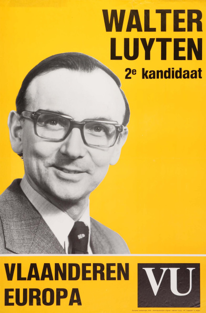 Verkiezingsaffiche van Walter Luyten voor de Europese verkiezingen van 10 juni 1979. (ADVN, VAFB106)