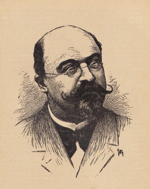 Zeger Maelfait, medestichter van De Vlaamsche Vlagge. Tekening Joz de Swerts, verschenen in Schets van eene geschiedenis der Vlaamsche studentenbeweging door Lodewijk Dosfel, 1924. (ADVN, VB2876)