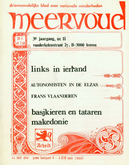 Omslag van Meervoud, jg. 3, 1994, nr. 11. (ADVN, VY238)