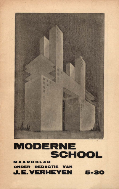 Omslag van Moderne School, jg. 4, 1930, nr. 5. (ADVN)