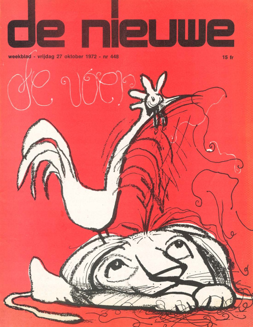 Omslag van De Nieuwe, 27 oktober 1972, nr. 448. (ADVN, VY115)