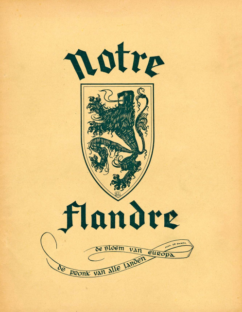 Omslag van Notre Flandre, jg. 1, 1952, nr. 1. (ADVN, VY63)