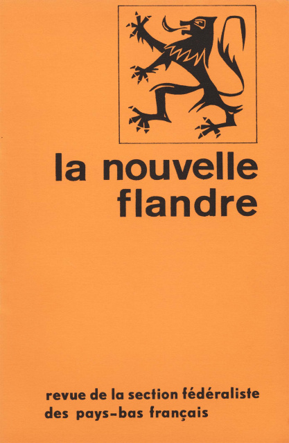 Omslag van La Nouvelle Flandre, jg. 1, 1970, nr. 2. (ADVN, VY723)