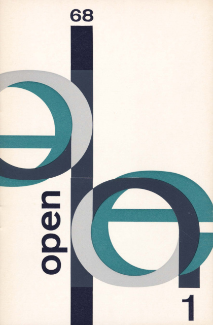 Omslag van Open, jg. 5, 1968, nr. 1. (ADVN, VY47)