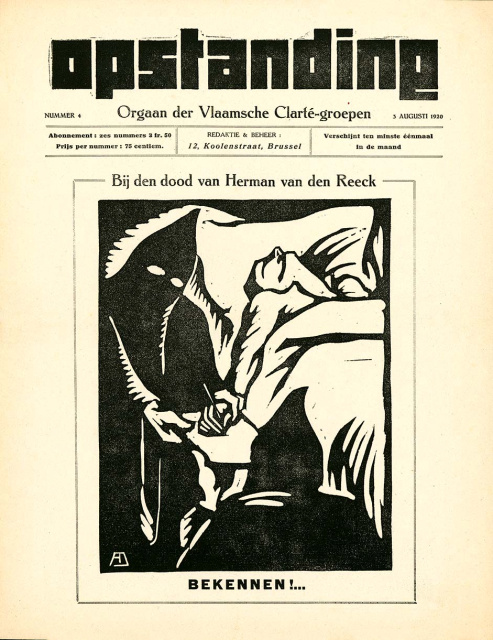 Omslag van Opstanding, 1920, nr. 4. (ADVN)