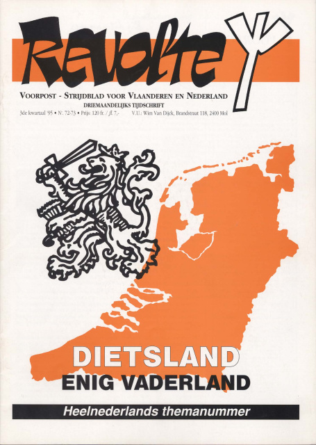 Omslag van Revolte, 1995, nr. 72-73. (ADVN)