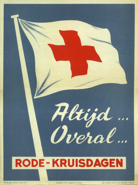 Affiche van het Rode Kruis van België  'Altijd...Overal...Rode-Kruisdagen', s.d. (KADOC, kca008843)