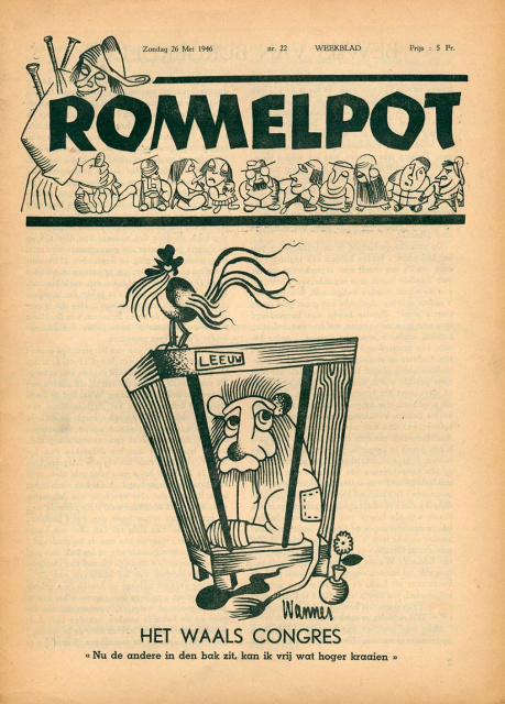 Omslag van Rommelpot, 26 mei 1946, nr. 22. (ADVN, VY313)