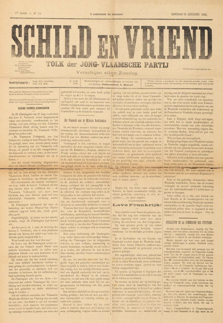 Omslag van Schild en Vriend, jg. 1, 1892, nr. 12. (ADVN)