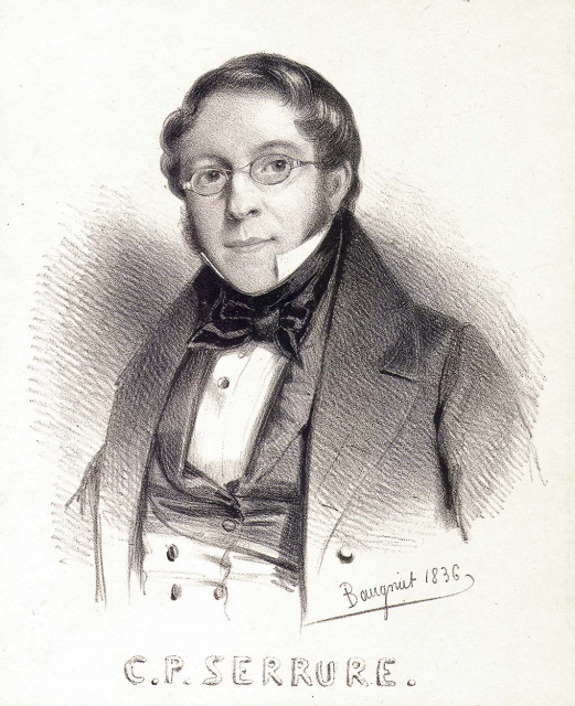 Constant Philippe Serrure, 1836. (Universiteitsbibliotheek Gent)