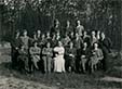 Bestuur van het Sint-Thomasgenootschap, Gent, 1934-1935. In het midden zit pater Jules Callewaert. (ADVN, VFE33)