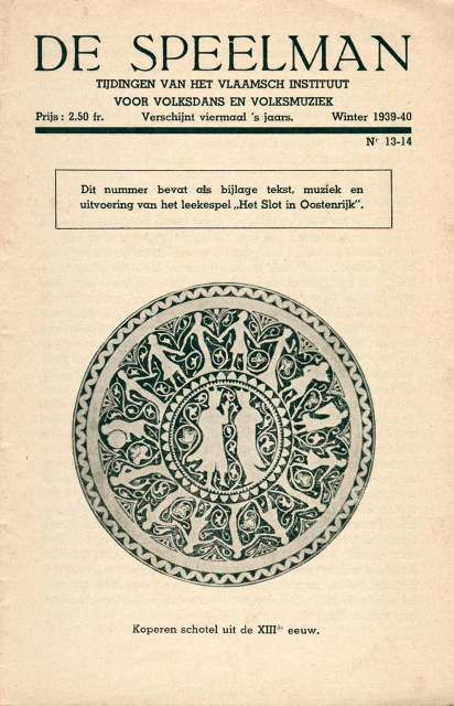 Omslag van De Speelman, 1939-1940, nr. 13-14. (ADVN, VY738)