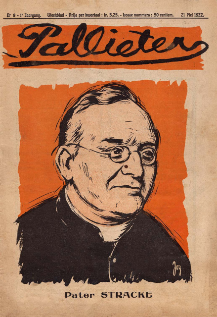 Pater Desideratus Stracke op de omslag van Pallieter, jg. 1, 21 mei 1922, nr. 8.