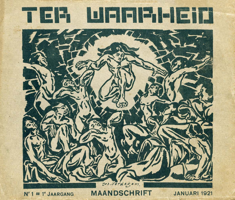 Omslag van Ter Waarheid, jg. 1, 1921, nr. 1. (ADVN, VY166)
