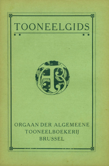 Omslag van de Tooneelgids, jg. 8, 1922, nr. 1. (ADVN, VY540)