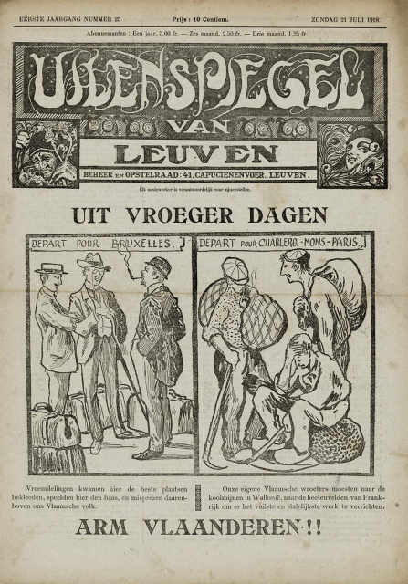 Omslag van Uilenspiegel, jg. 1, 21 juli 1918, nr. 25. (ADVN, 900291)