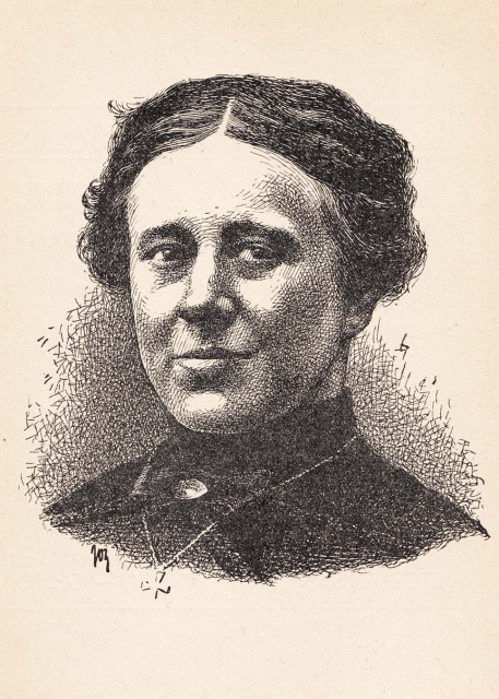 Gabriëlla van Caeneghem, afgebeeld in: Angela Dosfel-Tysmans, De Katholieke Vlaamsche Meisjesbeweging sedert haar ontstaan tot einde 1923, 1924. Tekening Joz de Swerts. (ADVN, VB3290)
